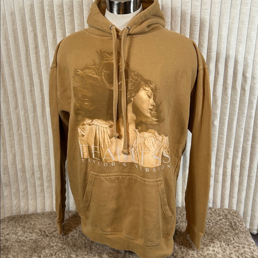 Taylor Swift, golden tan Fearless Taylor version hoodie,  size unisex small